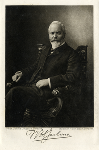 105237 Portret van prof. dr. W.H. Julius, geboren 1860, hoogleraar in de fysica aan de Utrechtse Hogeschool ...